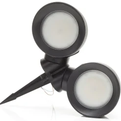 Tommy-EL spydspot rundt sort/frostet, 2 x 10 W CCT