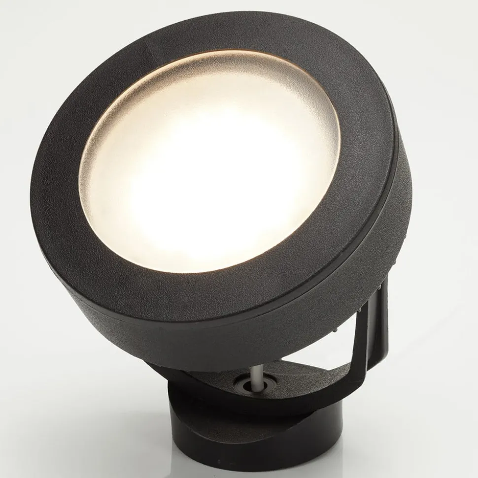 Tommy indbygningsspot, rundt, sort, 1 lk. 10 W CCT