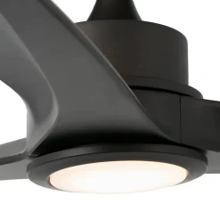 Tonic LED-loftventilator, mørkebrun
