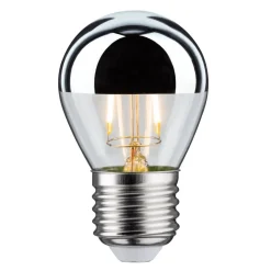 Topforspejlet pære E27 drop 827silver 2,6W