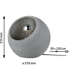 Topmoderne betonbordlampe Ingram
