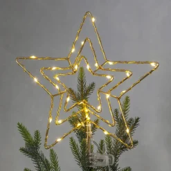 Topsy LED-julestjerne, 3D-stjerne, batteridrift