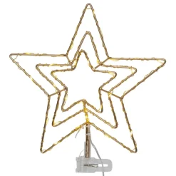 Topsy LED-julestjerne, 3D-stjerne, batteridrift