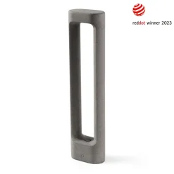 Totem LED-vejlampe, grå, beton, højde 61,1 cm