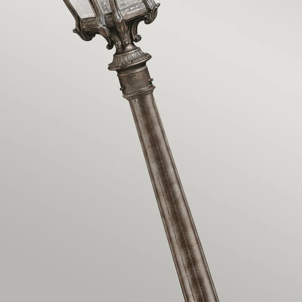 Tournai vejlampe, højde 110 cm, aluminium, glas