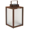 Tradition LED-solcellelanterne, corten, højde 40 cm