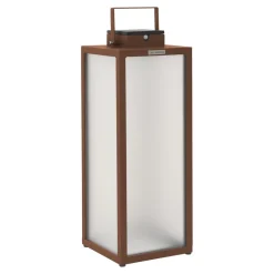 Tradition LED-solcellelanterne, corten, højde 65 cm