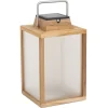 Tradition teak LED-solcellelanterne Højde 40 cm