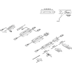 Transformer LED 350mA/16W med 3-vejs forgrening