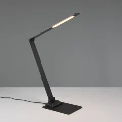 Travis LED-bordlampe, sort, CCT, dæmpbar, touch, USB