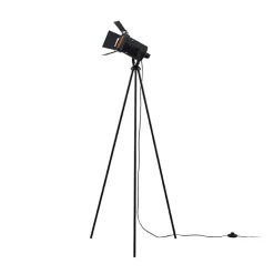 Trebenet gulvlampe Devon i sort