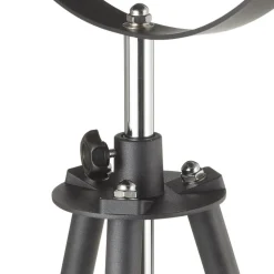 Trebenet gulvlampe Lenn, sort-guld