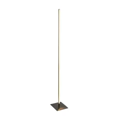 Tribeca LED-gulvlampe, sølv/opalhvid, metal, CCT, 150 cm