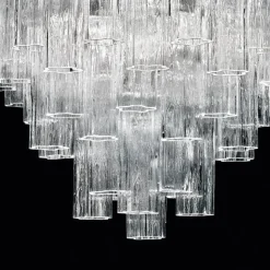 Tronchi - hængelampe af klart Murano-glas