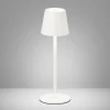 Tropea LED-bordlampe med batteri, sandet hvid