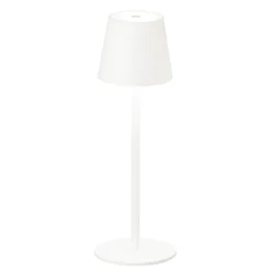 Tropea LED-bordlampe med batteri, sandet hvid