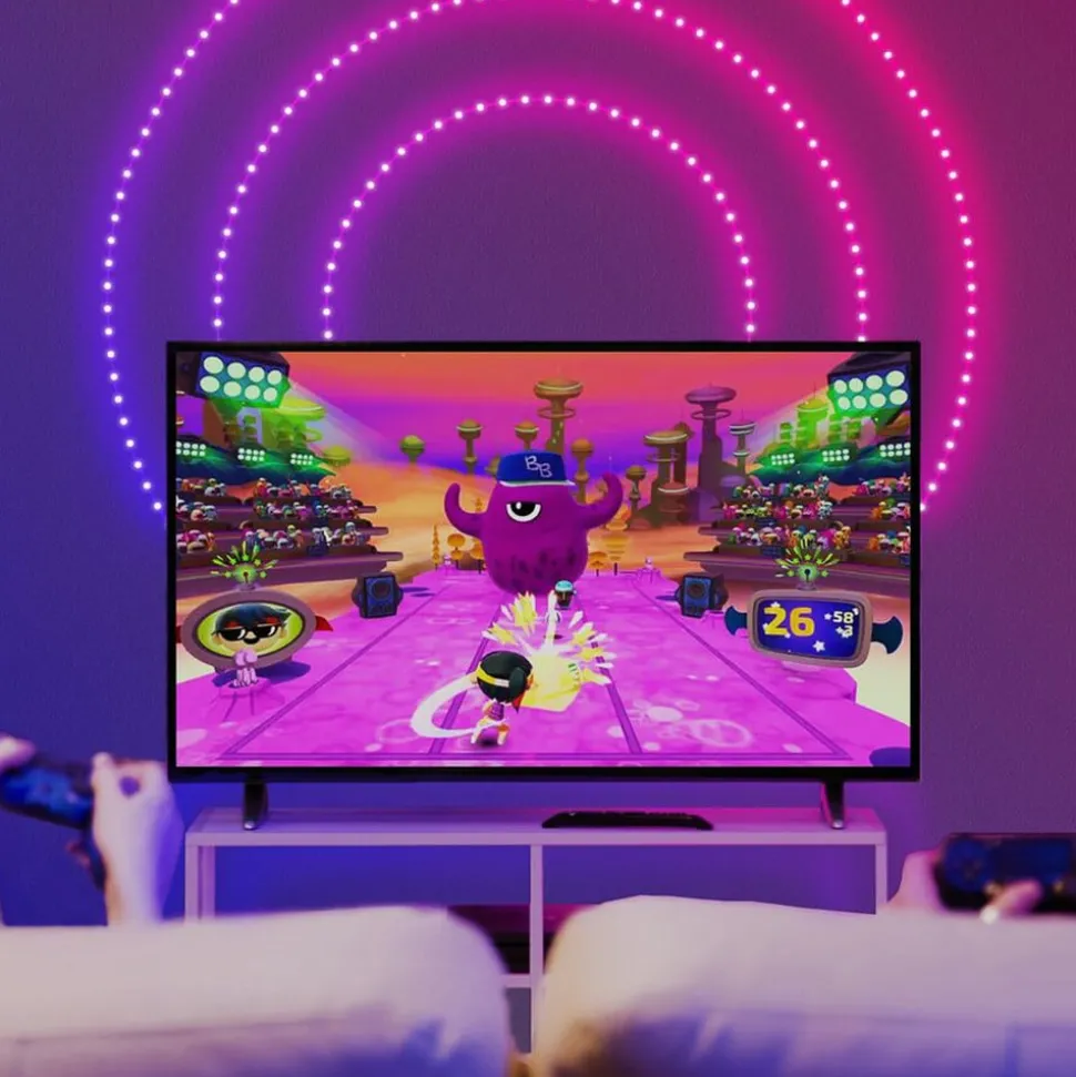 Twinkly Dots LED-lyskæde RGB, gennemsigtig, IP44, 10 m