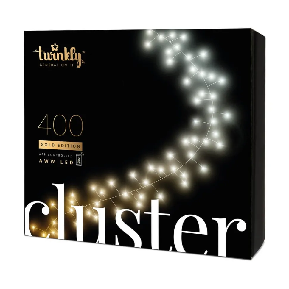 Twinkly LED-lyskæde, CCT, sort, 400 lys, 6 m