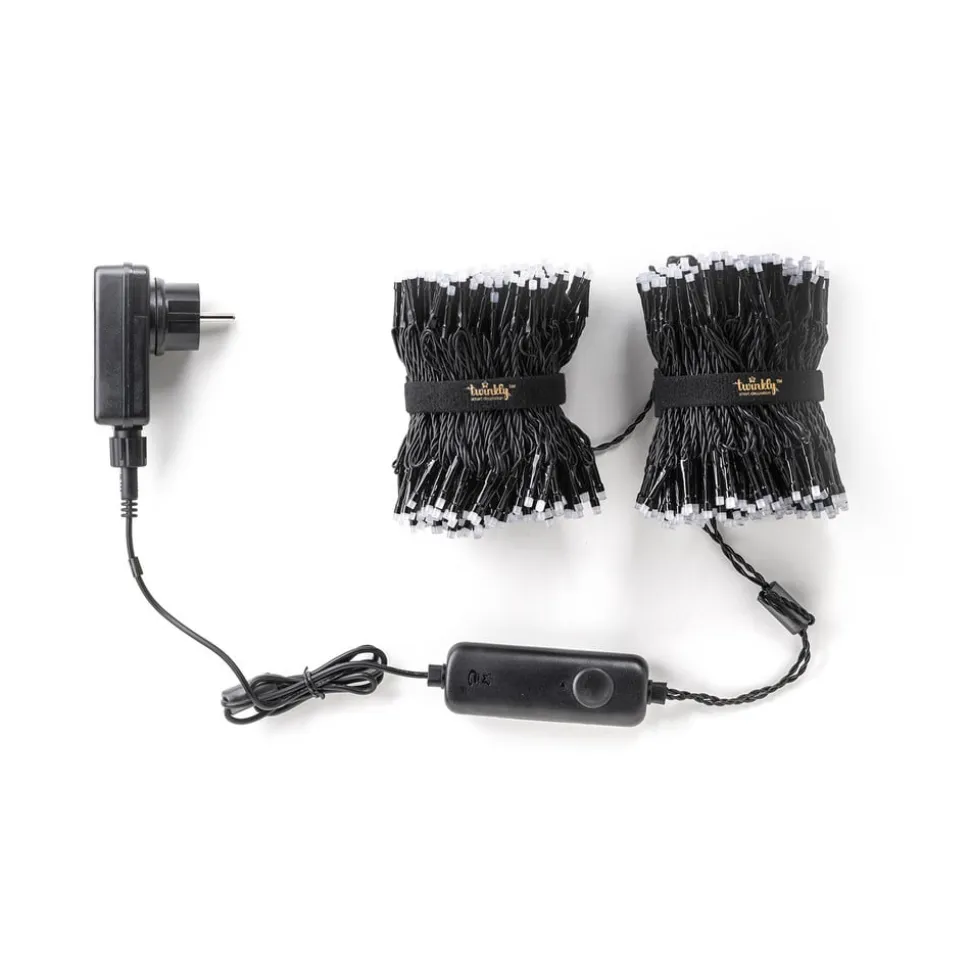 Twinkly Music Set lyskæder sort 600 RGB