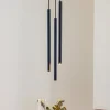 Tynd pendel, sort, tre lys, rondel