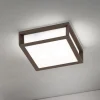 Udendørslampe Henry, corten, trykstøbt aluminium, E27, IP44