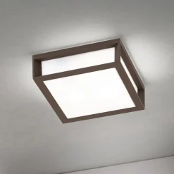 Udendørslampe Henry, corten, trykstøbt aluminium, E27, IP44