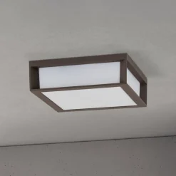 Udendørslampe Henry, corten, trykstøbt aluminium, E27, IP44