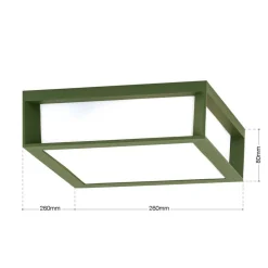 Udendørslampe Henry, grøn, trykstøbt aluminium, E27, IP44