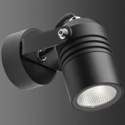 5019 udendørs LED-spot, sort, IP54