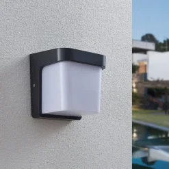 Udendørs LED-væglampe Adenike uden sensor