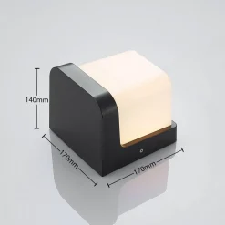Udendørs LED-væglampe Adenike uden sensor