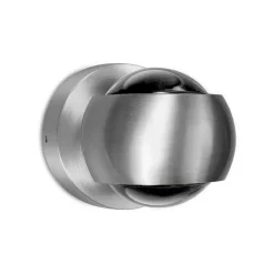 Udendørs LED-væglampe, aluminiumsfarvet, up&down, CCT, dæmpbar