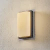 Udendørs LED-væglampe Babett, stål, glas, sensor