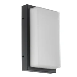 Udendørs LED-væglampe Babett, stål, glas, sensor