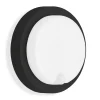 Udendørs LED-væglampe Dortmund Ø17cm sort