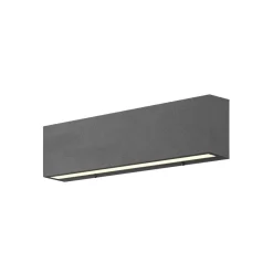 Udendørs LED-væglampe Elvira, antracit, metal, varmhvid, IP65