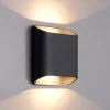 Udendørs LED-væglampe, grafit, op & ned, CCT, dæmpbar, aluminium