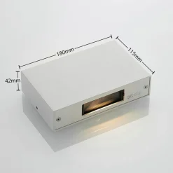 Udendørs LED-væglampe Katla af aluminium
