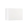 udendørs LED-væglampe KLEIN, hvid, bredde 16 cm, plast