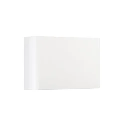 udendørs LED-væglampe KLEIN, hvid, bredde 16 cm, plast