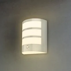 Udendørs LED-væglampe 3793014, kromfarvet, dæmpbar, IP44