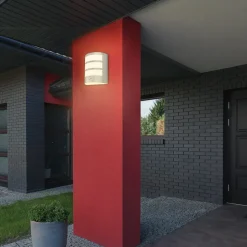 Udendørs LED-væglampe 3793014, kromfarvet, dæmpbar, IP44