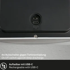 Udendørs LED-væglampe 3793014, kromfarvet, dæmpbar, IP44