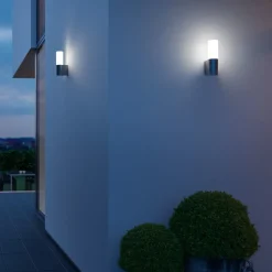 Udendørs LED-væglampe L 605 M, alu antracit