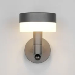 Udendørs LED-væglampe Mackenzie Sensor antracit, trykstøbt aluminium
