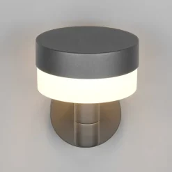 Udendørs LED-væglampe Mackenzie Sensor antracit, trykstøbt aluminium