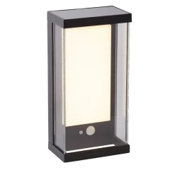 Udendørs LED-væglampe med solceller 67419BK