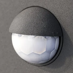 Udendørs LED-væglampe Nevio, metal, antracit, sensor