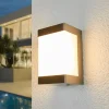 Udendørs LED-væglampe Severina, stål