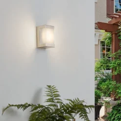 Udendørs LED-væglampe Severina, stål